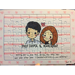 จิ๊กซอว์ สีขาวล้วน DIY วาด เขียน ออกแบบเองได้ ให้เป็นของขวัญได้